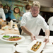 Chef John Newman plates a dish at The Beard House